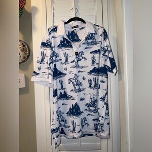Byrd Gang "Cowboy Stuff" Men's Polo 2XL